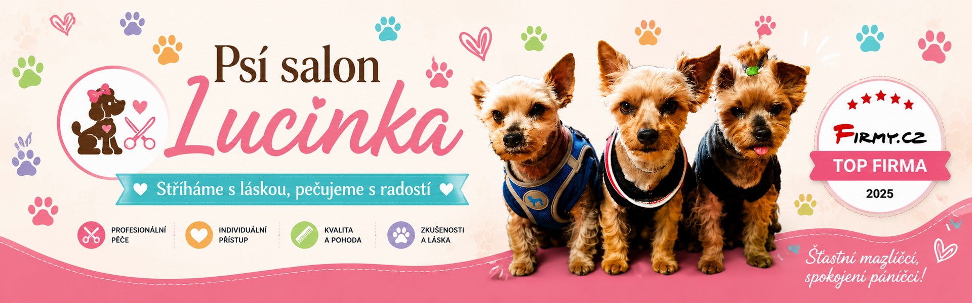 Psí salon Lucinka - stříháme s láskou, pečujeme s radostí.